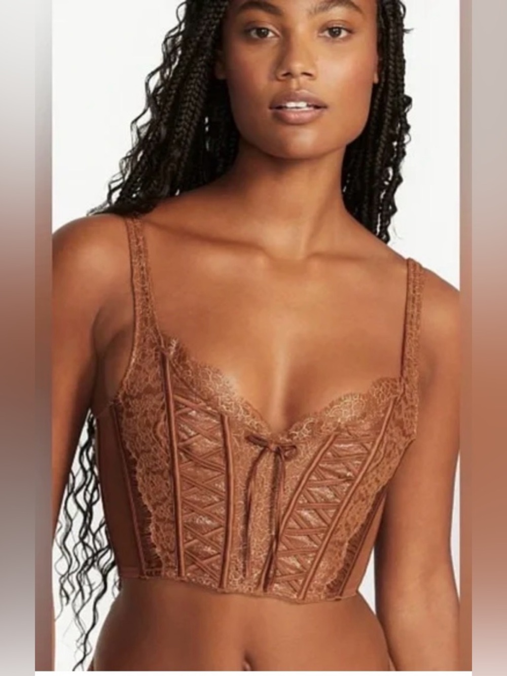 Victoria’s Secret Dream Angel Corset, Bustier Bra Carmel Kiss & Gold